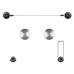 Samsung WMN1000CX support pour téléviseur 165,1 cm (65") Noir, Acier inoxydable