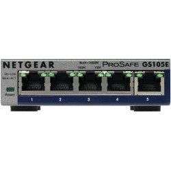 NETGEAR GS105E-200PES commutateur réseau Géré L2 L3 Gigabit Ethernet (10 100 1000) Gris