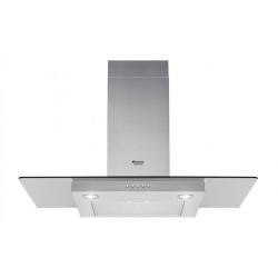 Hotpoint HGF 9.5S AM X HA hotte Montée au mur Acier inoxydable 474 m³ h