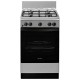 Cuisinière Inox INDESIT, Table Gaz, 4 feux EIS5G0KMX/FR