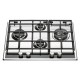 Table de Cuisson 4 Gaz - 65 cm - Inox
