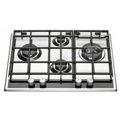 Table de Cuisson 4 Gaz - 65 cm - Inox