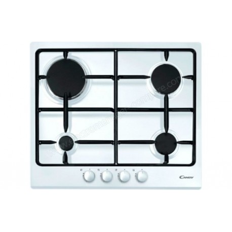 Plaque encastrable au gaz 4 foyers CANDY CPG 64 SPB