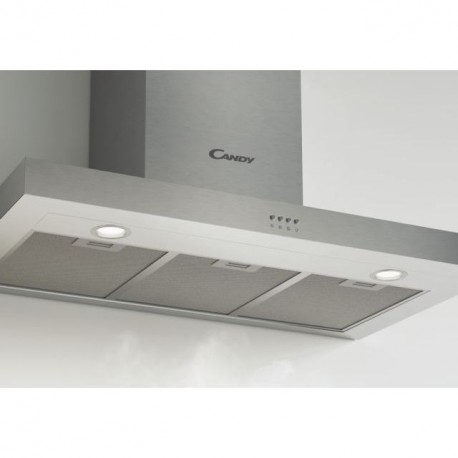 HOTTE ASPIRANTE DECORATIVE ROSIERES 90 CM INOX CMB955X