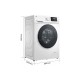 LAVE LINGE POSE LIBRE TCL - 8KG - 1400TR - FF0814WD0FR