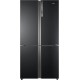 Réfrigérateur multiportes HAIER - 430L + 180L - NOIR - HTF-610DSN7