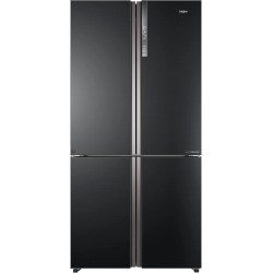 Réfrigérateur multiportes HAIER - 430L + 180L - NOIR - HTF-610DSN7