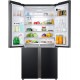 Réfrigérateur multiportes HAIER - 430L + 180L - NOIR - HTF-610DSN7