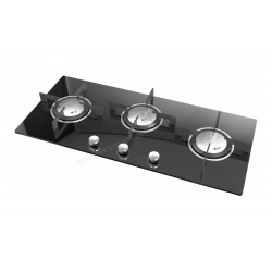TABLE DE CUISSON VERRE ROSIERES - 3 GAZ - 5250W - RGV93SFSPN