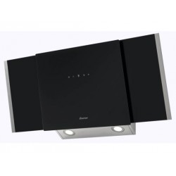 HOTTE PAN INCLINEE SAUTER - 703M3/H - 90CM - INOX-NOIR - SHV9901B