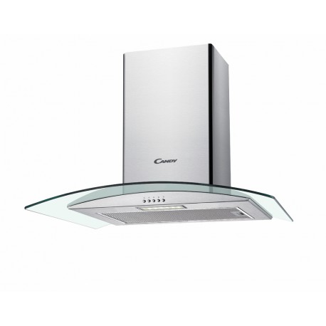 HOTTE MURAL CANDY INOX ET VERRE - CGM64/1X_1