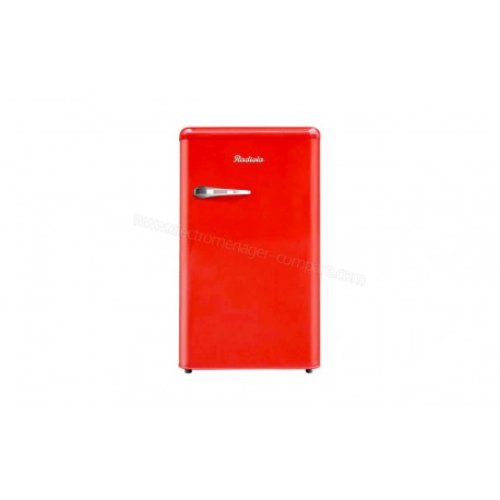 Réfrigérateur 1 Porte Radiola - 88L (76L+12L) - ROUGE - RART90RV