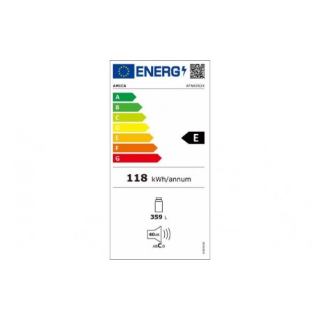 Réfrigérateur 1 porte (armoire) en pose libre AMICA AFN4262X