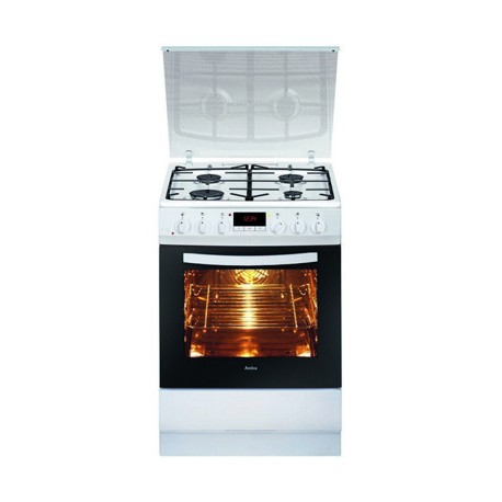 CUISINIERE MIXTE AMICA- 60X60CM -4 feux gaz- 65 L-APC6M4MFC