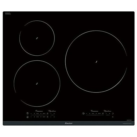 Table de cuisson à induction Sauter 60cm 3 feux 7400w noir - spi9544b -